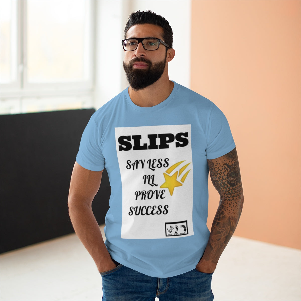 Five Toes Down Single Jersey Men's T-shirt SLIPS