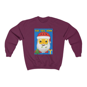 Five Toes Down Santa Christmas Unisex Heavy Blend Sweatshirt