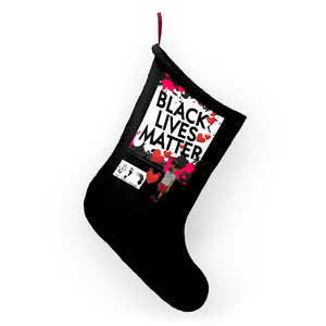 Five Toes Down BLM Christmas Stockings Blk