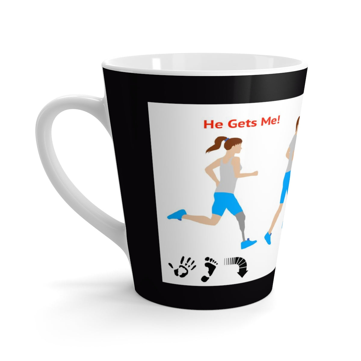 Five Toes Down She Gets Me Latte Mug