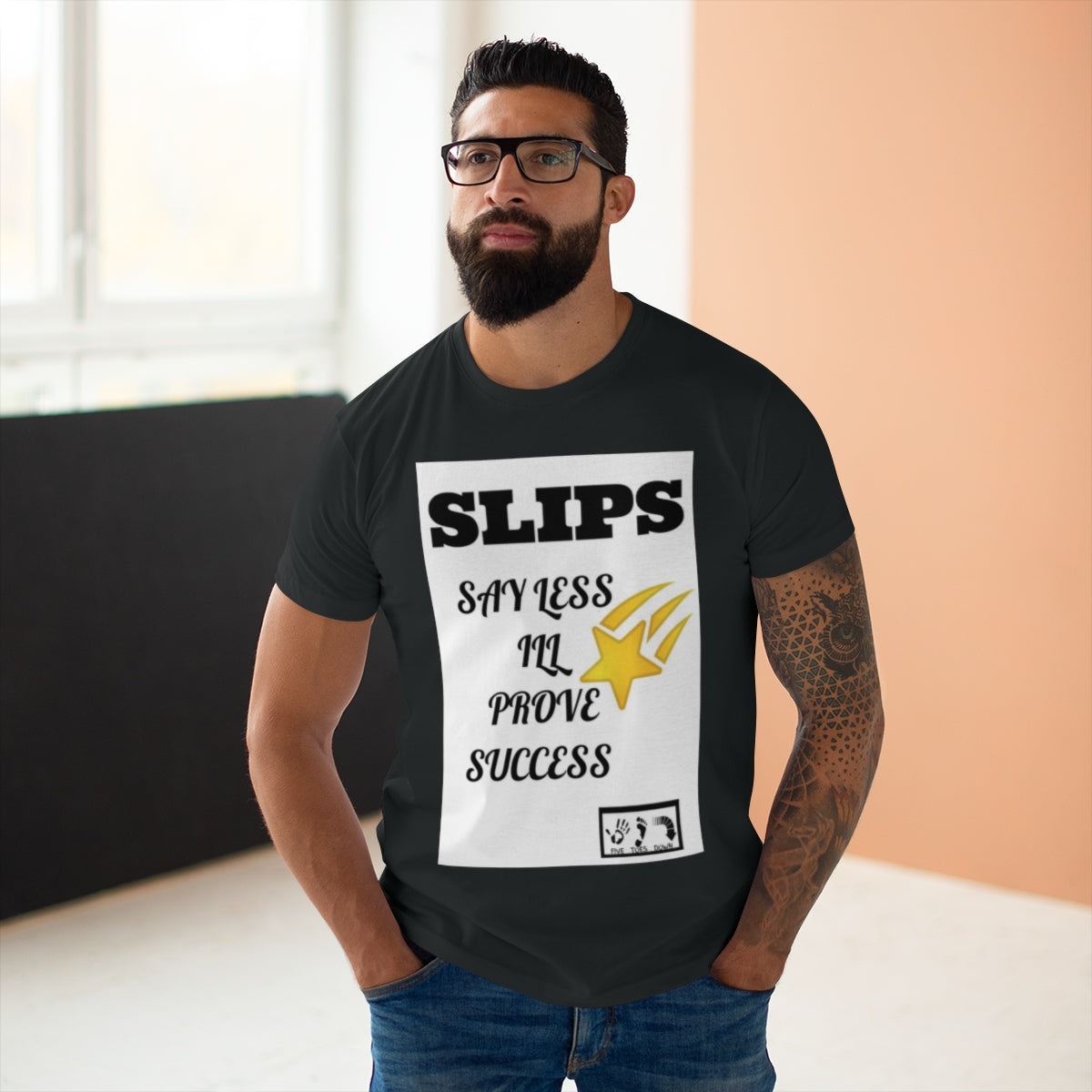 Five Toes Down Single Jersey Men's T-shirt SLIPS