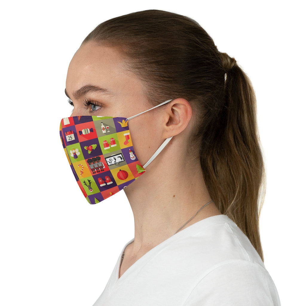 Five Toes Down Holiday 1 Fabric Face Mask