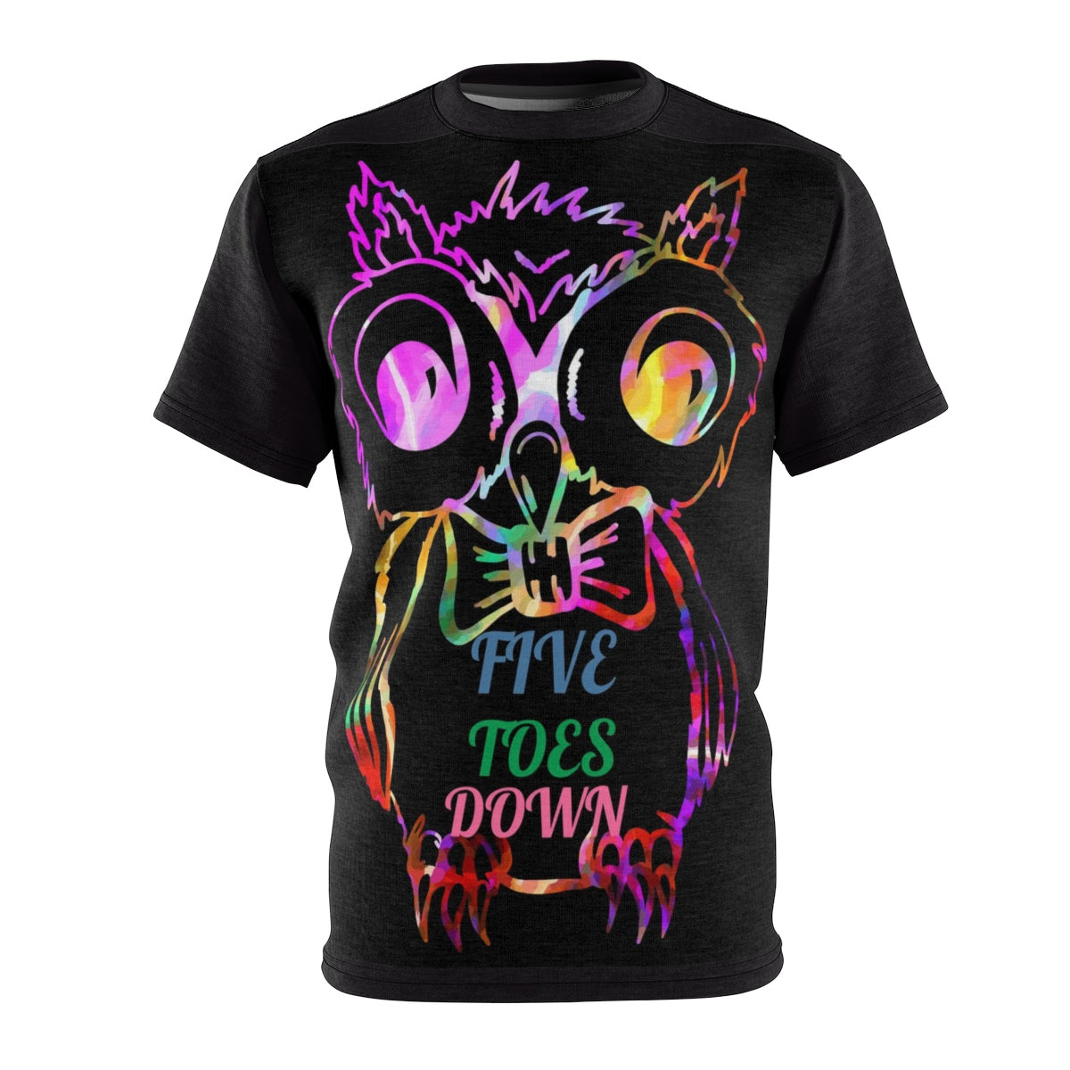 Five Toes Down Owl Unisex Cut & Sew Tee