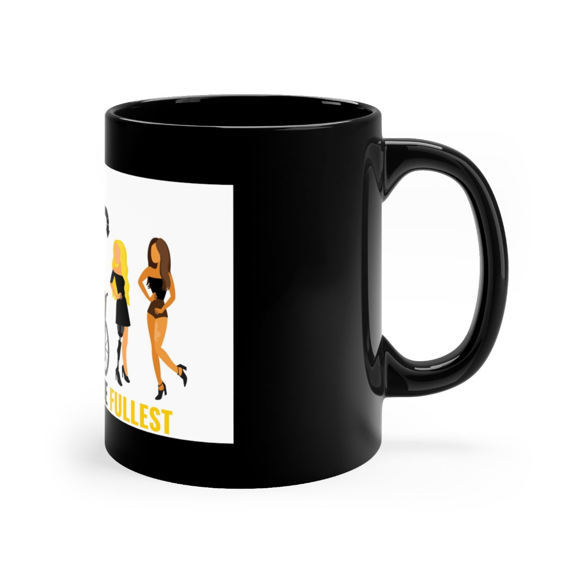 Five Toes Down Live Life Black Mug 11oz