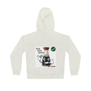 Five Toes Down Sauce Unisex Lightweight Hoodie(Back)