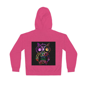 Five Toes Down Owl Unisex Lightweight Hoodie(Back)