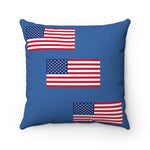 Five Toes Down Flag Spun Polyester Square Pillow