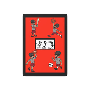 Five Toes Down Sports Poker Cards Blk