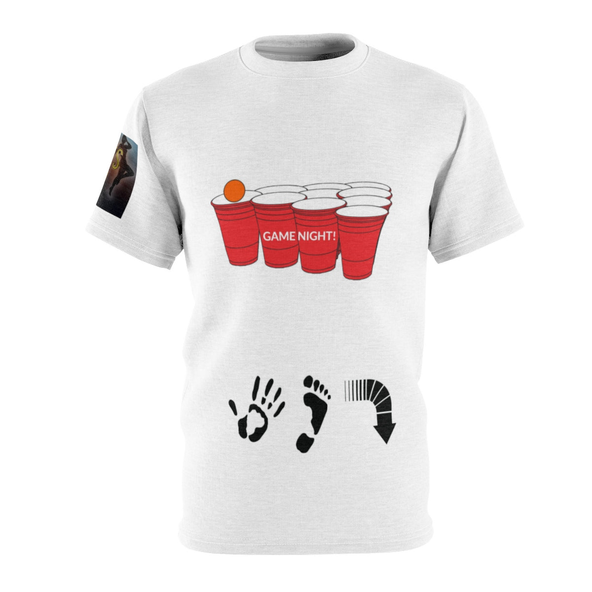 Five Toes Down Game White Unisex Cut & Sew Tee