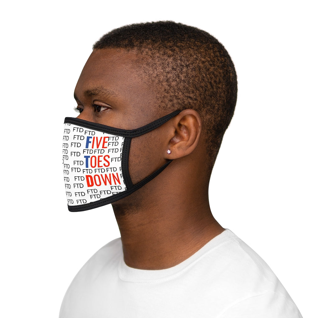 Five Toes Down Ftd Mixed-Fabric Face Mask