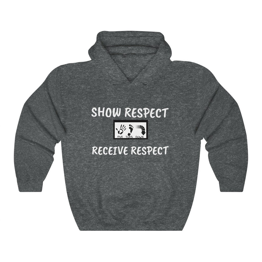 Five Toes Down Show Respect Unisex Heavy Blend Hooded Sweatshirt