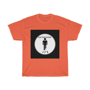 Five Toes Down Circle Pic Unisex Tee