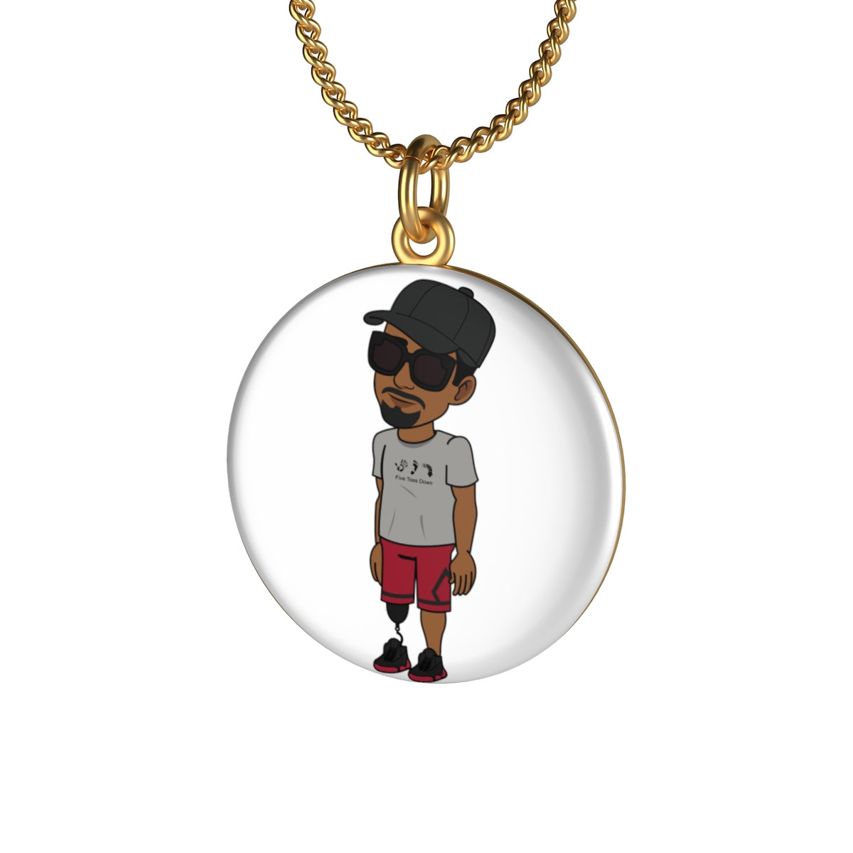 Five Toes Down Henry Single Loop Necklace