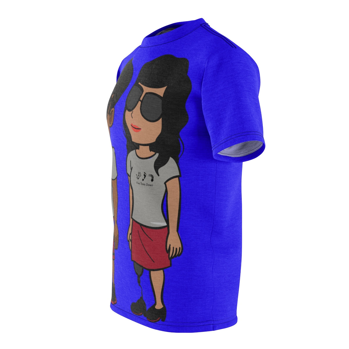 Five Toes Down Power Team Unisex Cut & Sew Tee