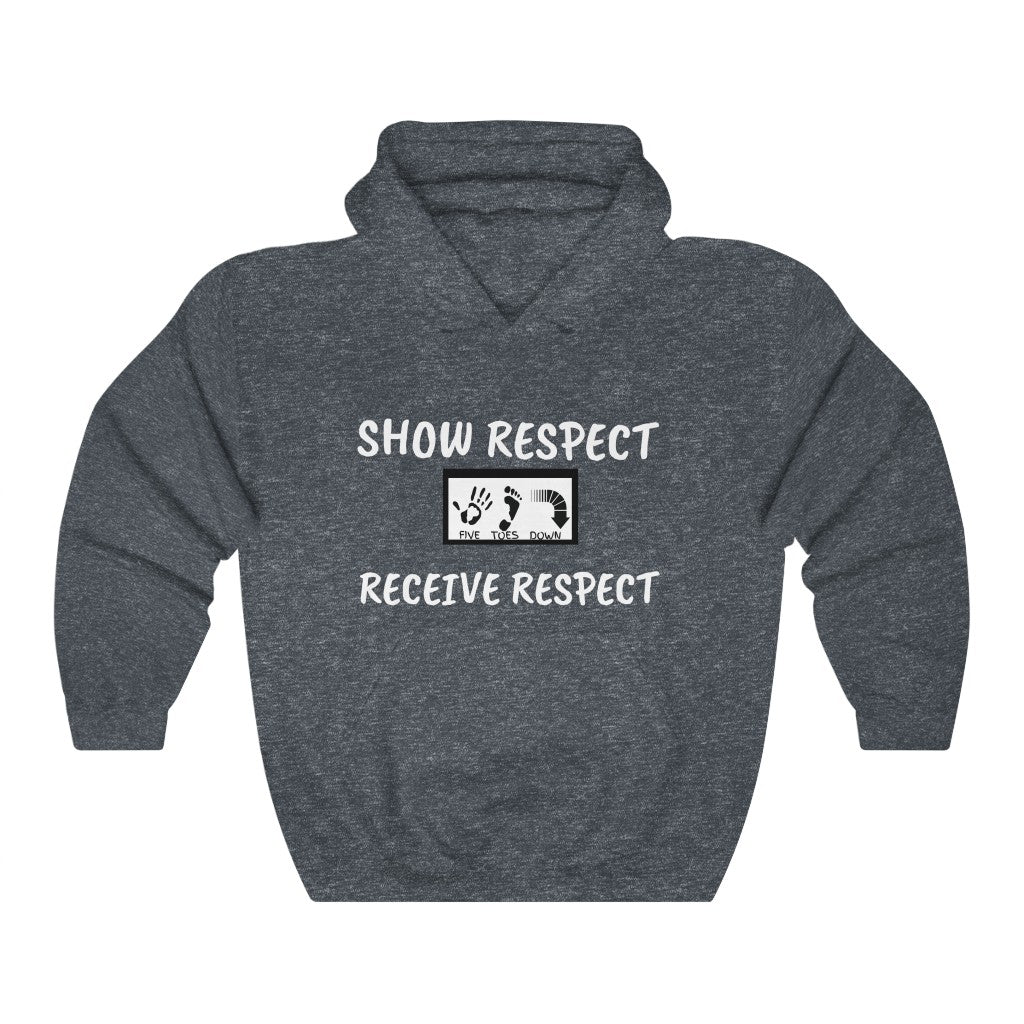 Five Toes Down Show Respect Unisex Heavy Blend Hooded Sweatshirt