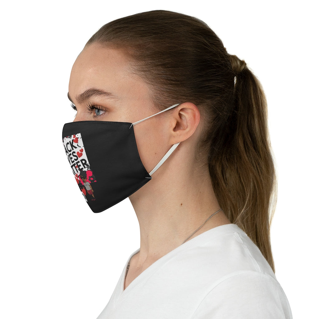 Five Toes Down BLM Fabric Face Mask