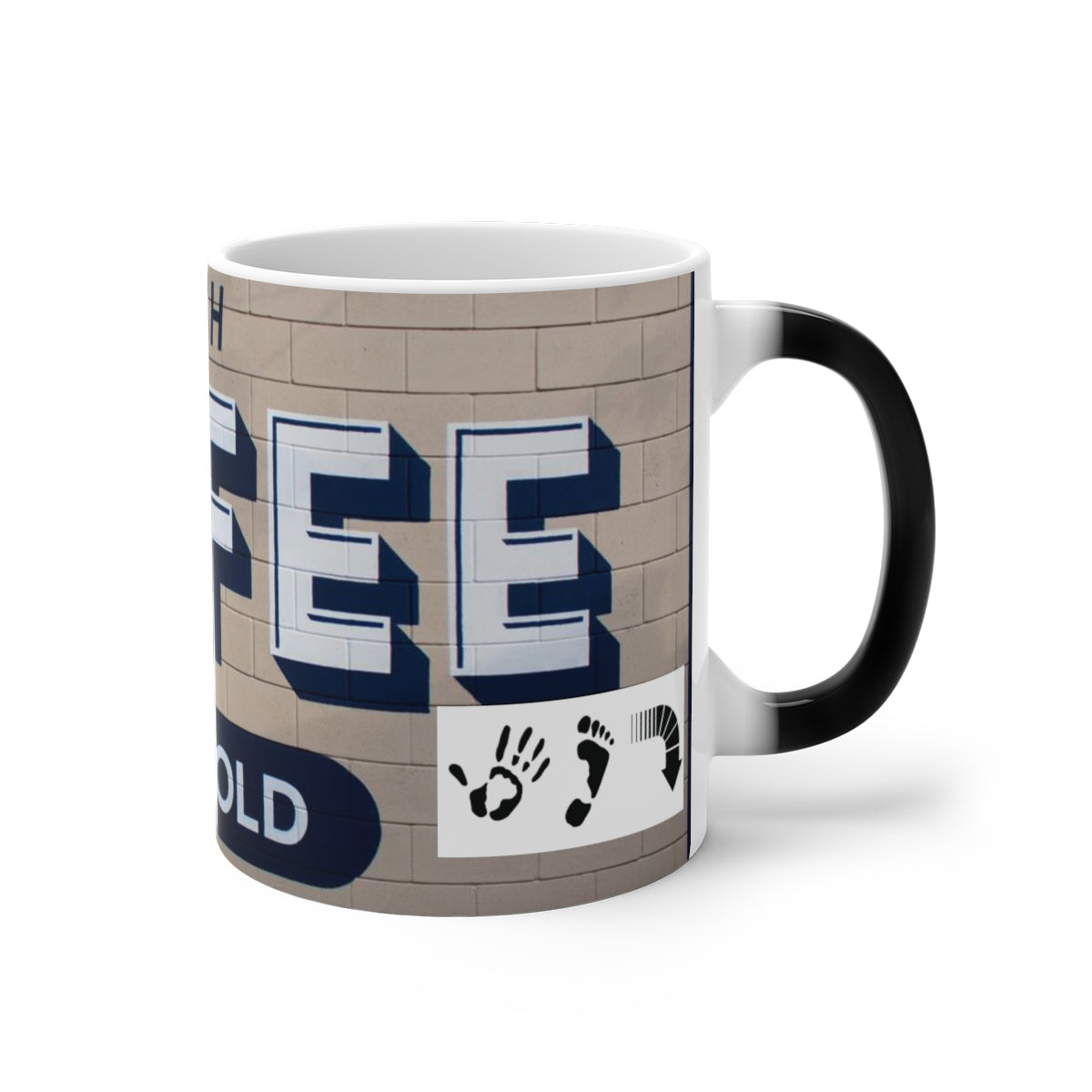 Five Toes Down Coffee Color Changing Mug