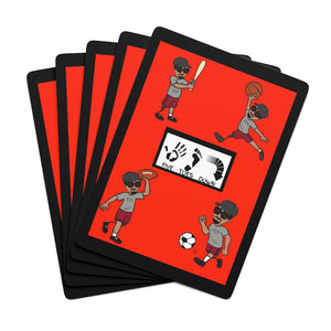 Five Toes Down Sports Poker Cards Blk