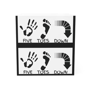 Five Toes Down Logo Note Cube