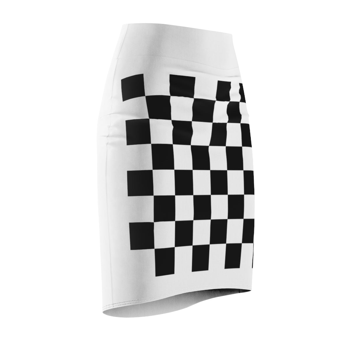 Five Toes Down Checkerboard Women's Pencil Skirt