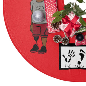 Five Toes Down Christmas Tree Skirts