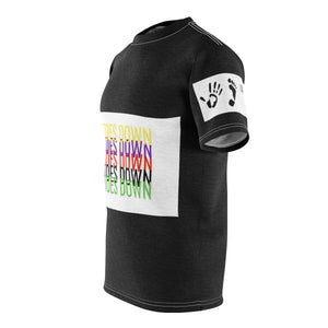 Five Toes Down Multi-Color Unisex Cut & Sew Tee