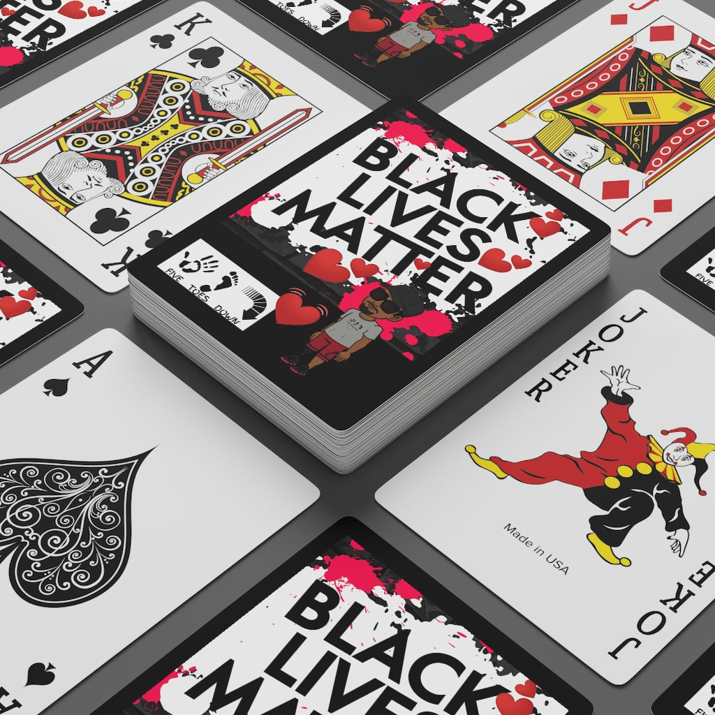 Five Toes Down BLM Poker Cards