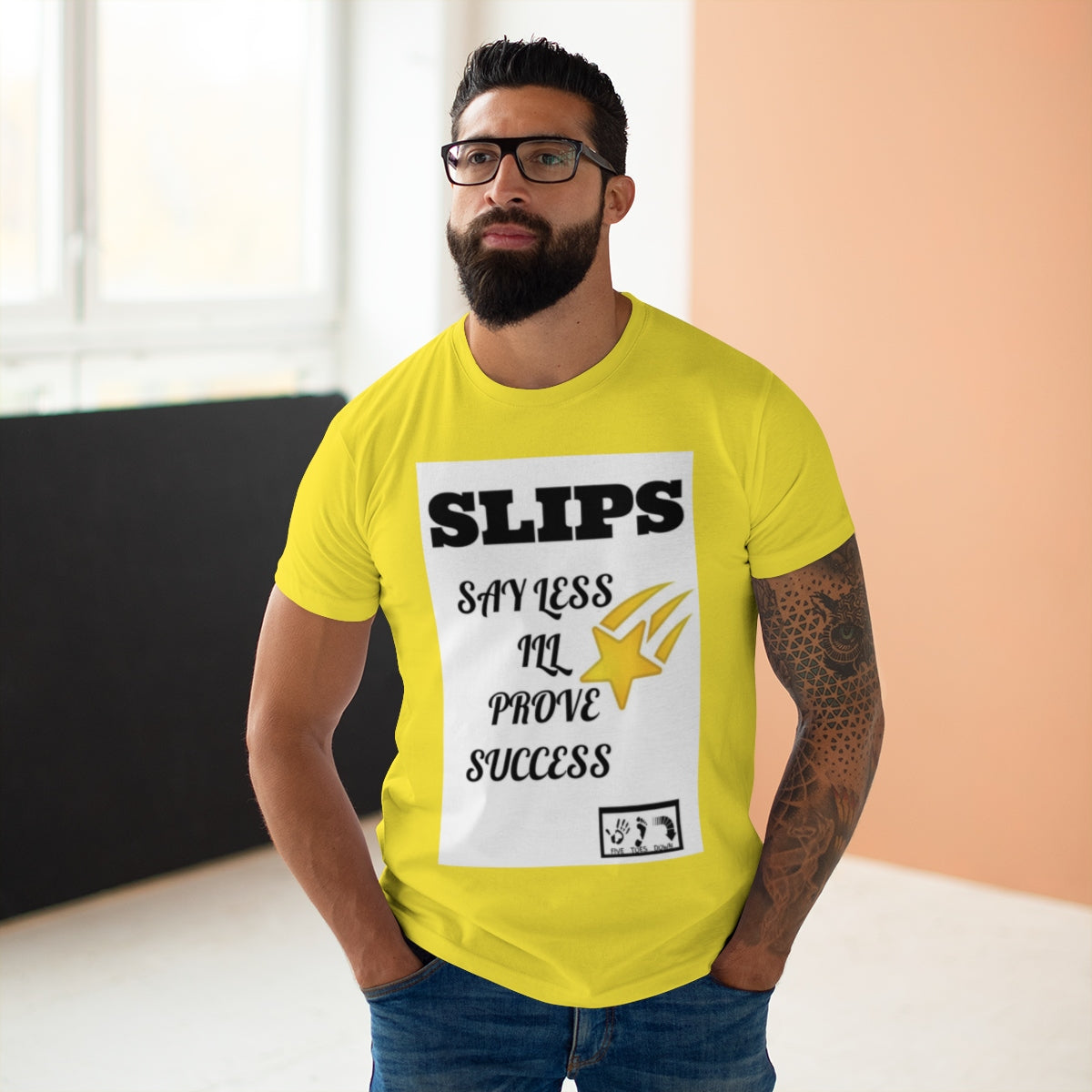 Five Toes Down Single Jersey Men's T-shirt SLIPS