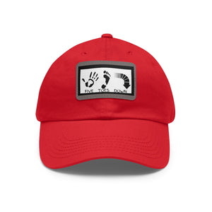 Five Toes Down Logo Hat with Leather Patch