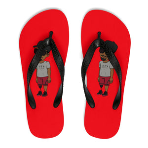 Five Toes Down Henry Unisex Flip-Flops Red