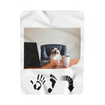 Five Toes Down Cat Boss Sherpa Fleece Blanket