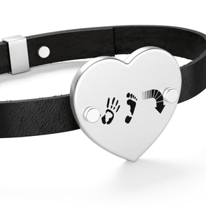 Five Toes Down Leather Bracelet