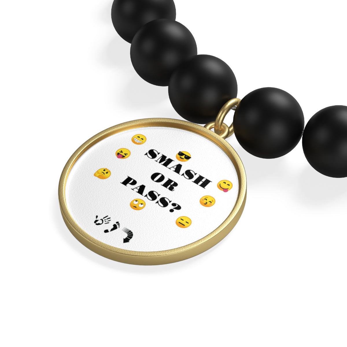 Five Toes Down Smash/Pass Matte Onyx Bracelet