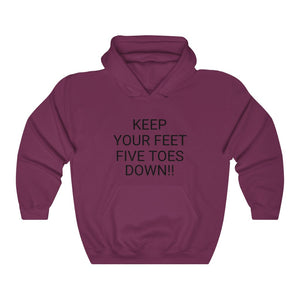 Five Toes Down Keep Feet Unisex Heavy Blend Hooded Sweatshirt