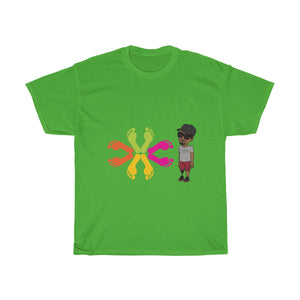 Five Toes Down Circle of Feet Unisex Tee
