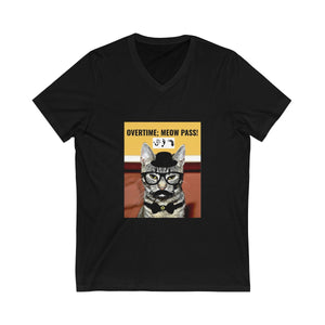 Five Toes Down Meow Pass Unisex V-Neck Tee