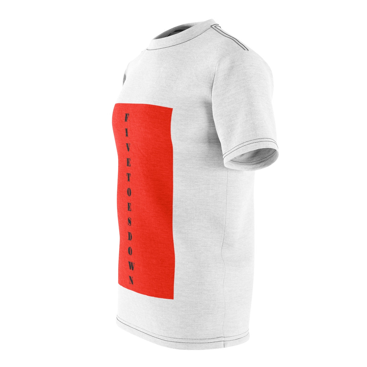 Five Toes Down Vertical Unisex Cut & Sew Tee