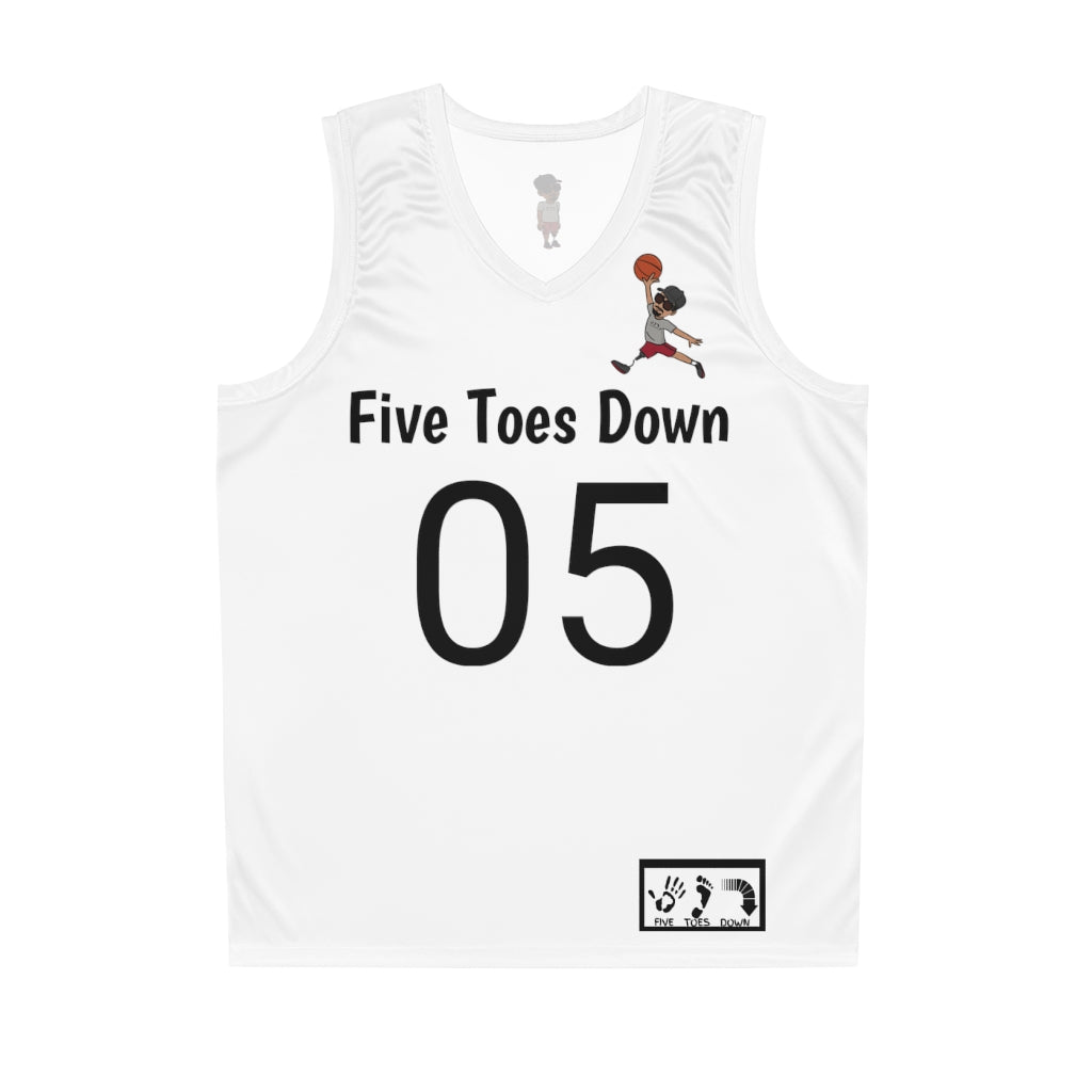 Five Toes Down Air Amputee Basketball Jersey