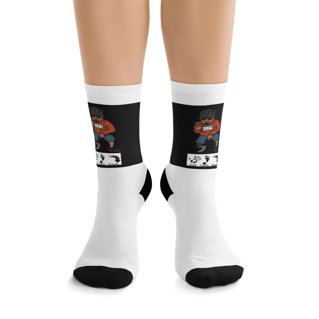 Five Toes Down Pose Socks