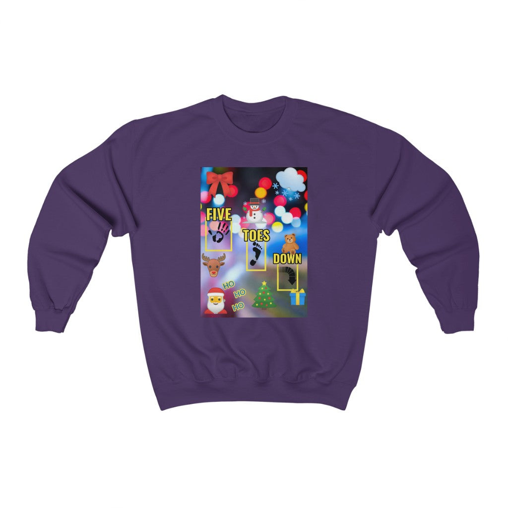 Five Toes Down Logo Christmas Unisex Heavy Blend Sweatshirt