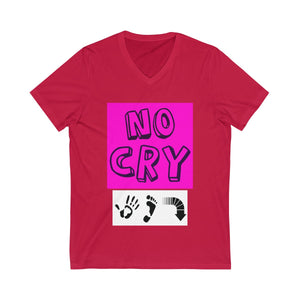 Five Toes Down No Cry Unisex V-Neck Tee