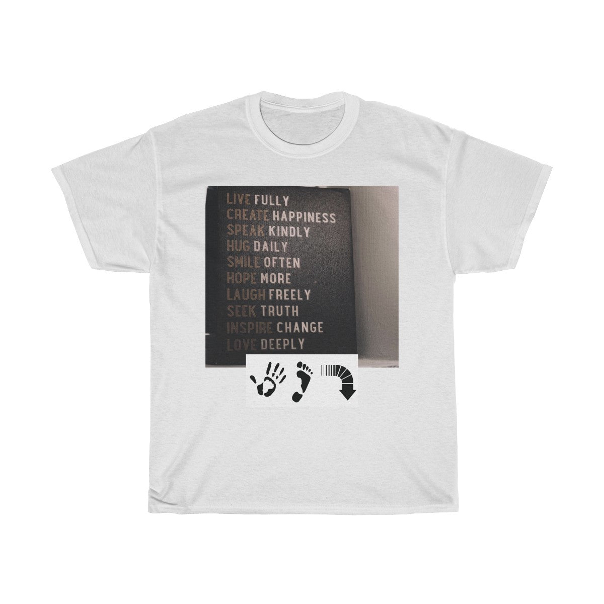 Five Toes Down Words to Live By Unisex Tee