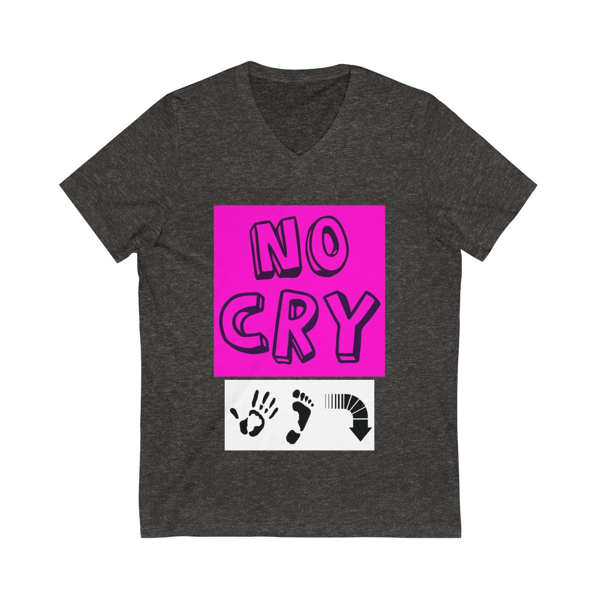 Five Toes Down No Cry Unisex V-Neck Tee