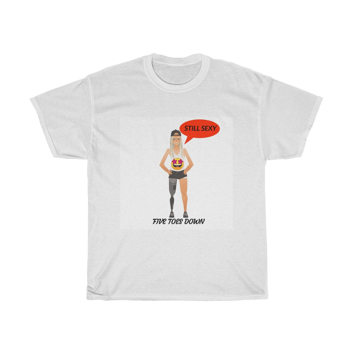 Five Toes Down Female Still Sexy Unisex Tee