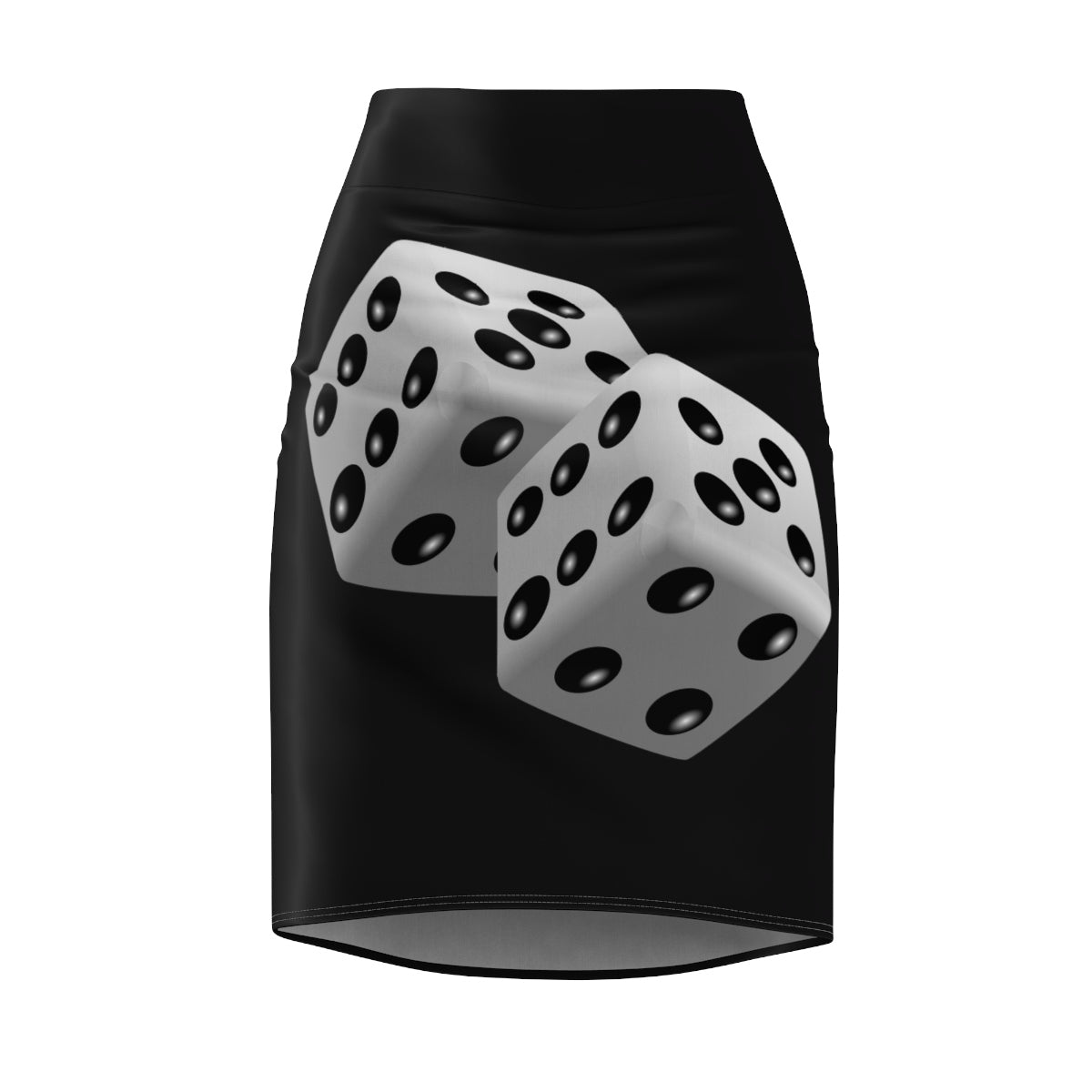 Five Toes Down Dice Women's Pencil Skirt