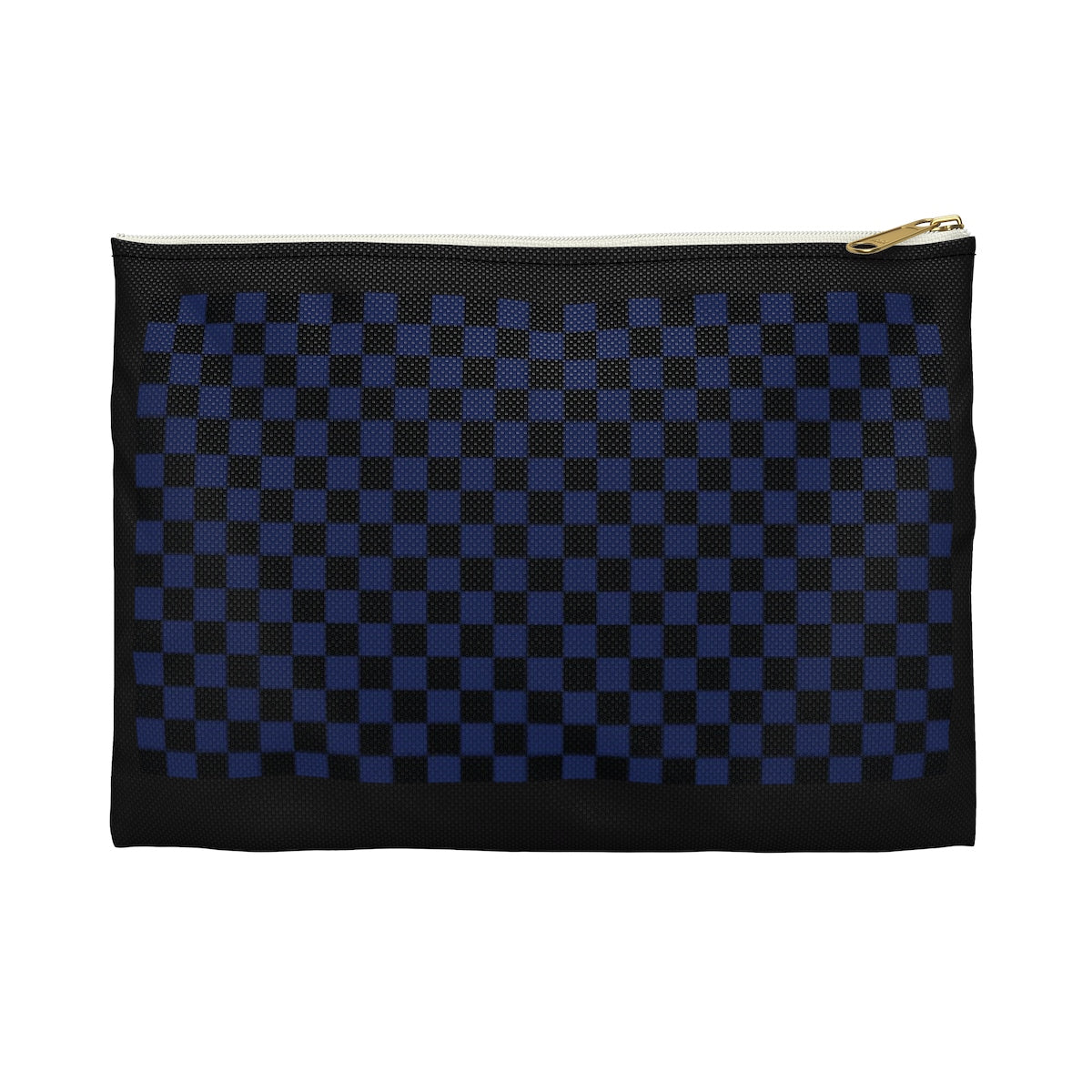 Five Toes Down Blue Checkerboard Accessory Pouch