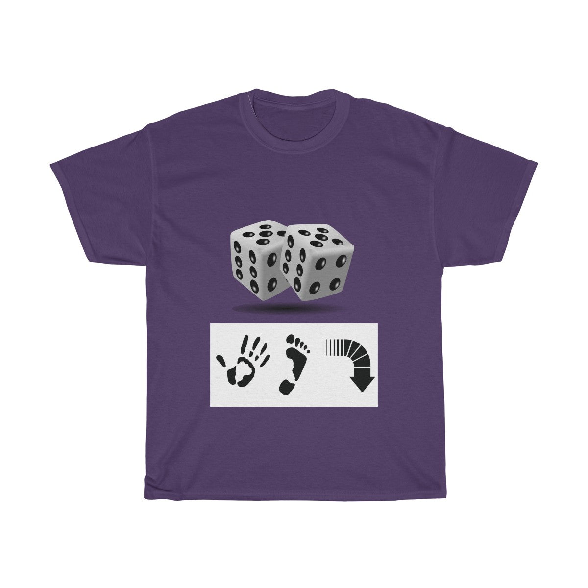 Five Toes Down Dice Unisex Tee