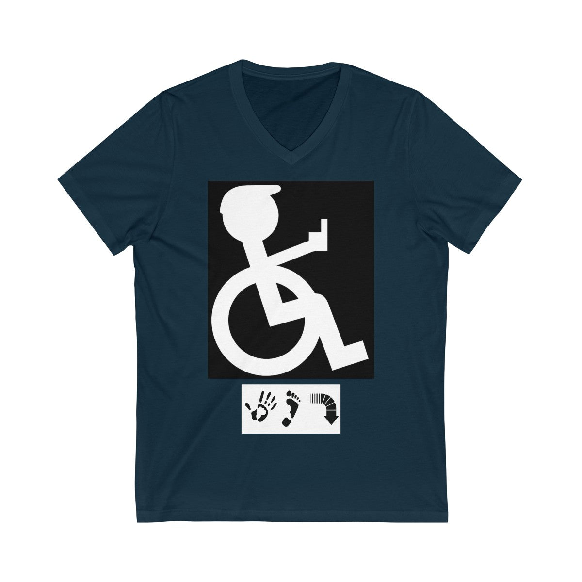 Five Toes Down I'm Mad Unisex V-Neck Tee