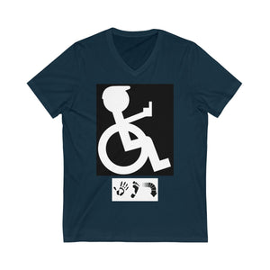 Five Toes Down I'm Mad Unisex V-Neck Tee