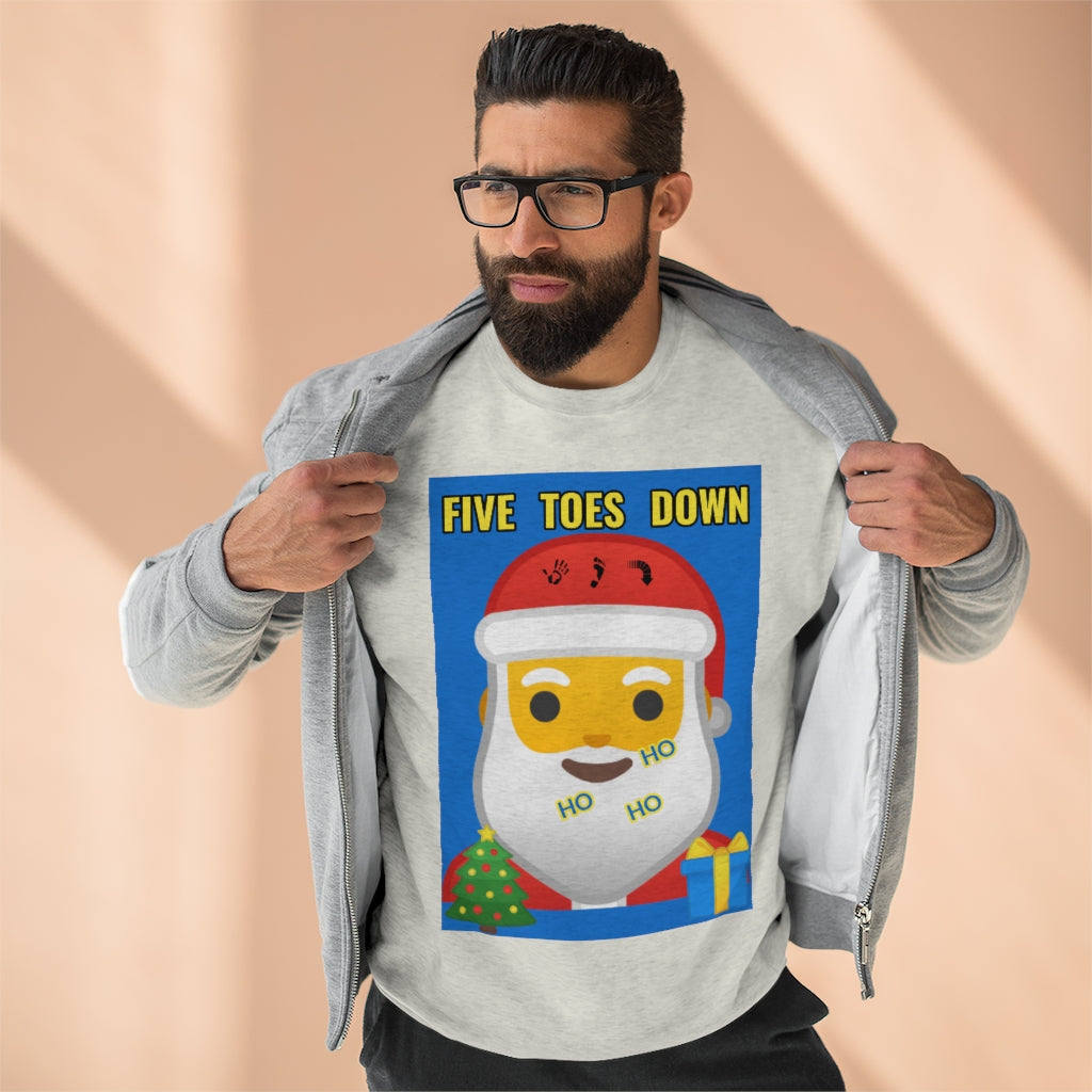 Five Toes Down Santa Unisex Sweatshirt